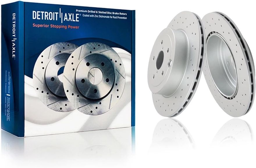 Rear Drilled Brake Rotor - S-982433 x2