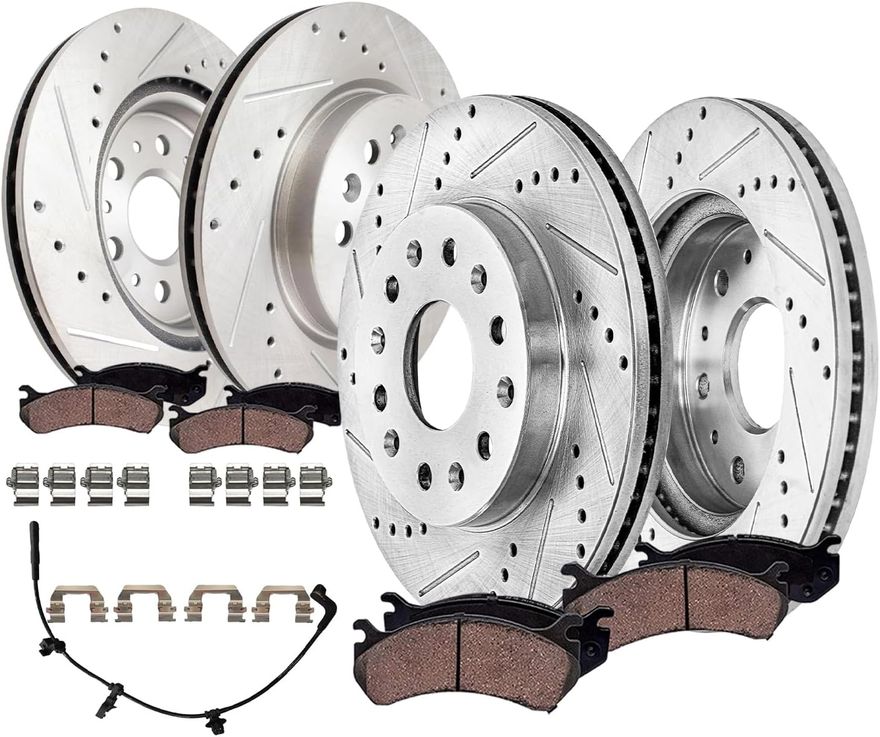 Main Image - Front Rear Rotors Brake Pads