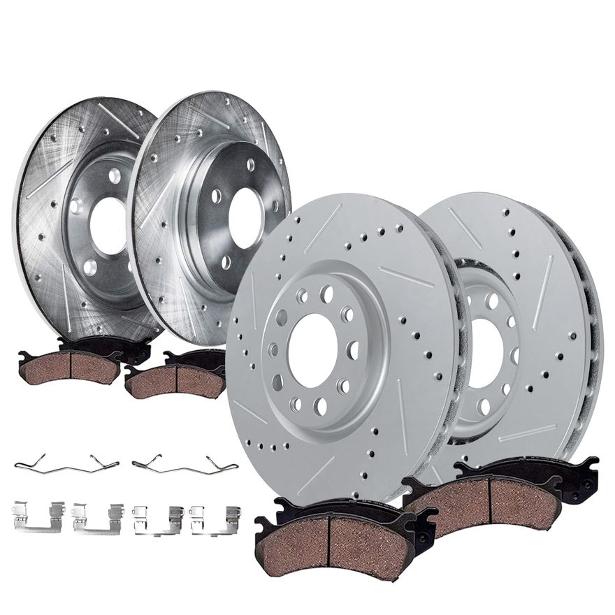 Main Image - Front Rear Rotors Brake Pads