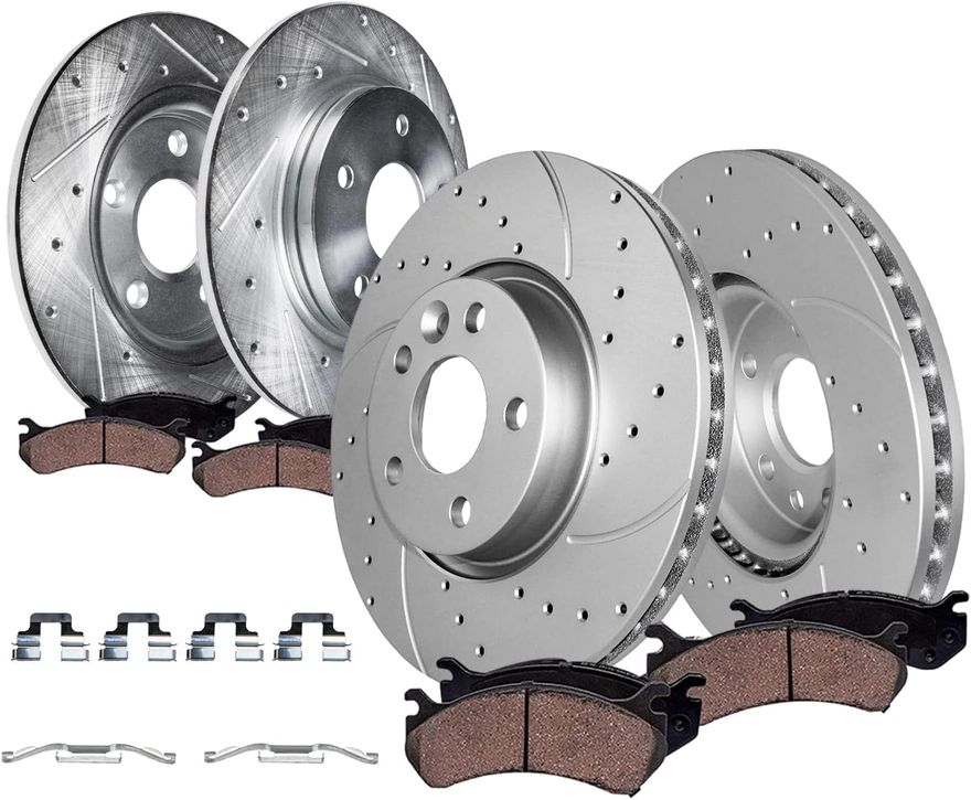 Main Image - Front Rear Rotors Brake Pads