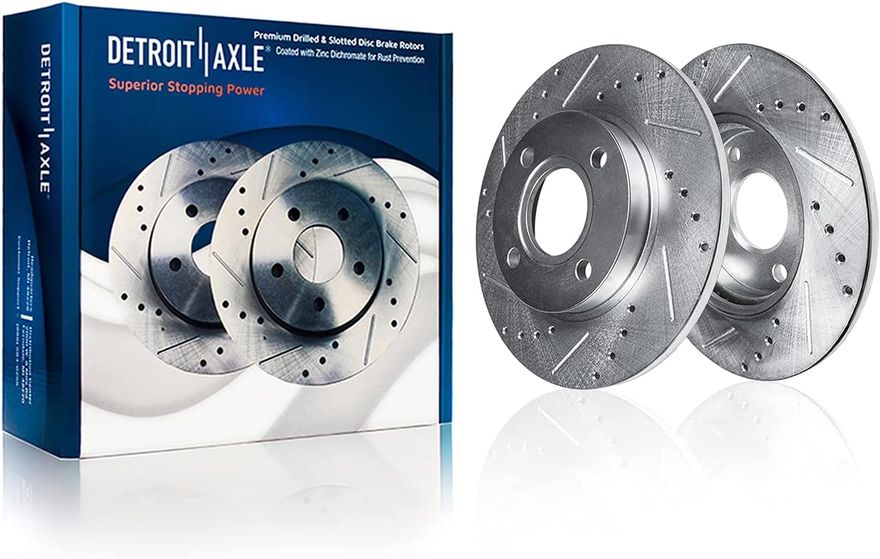 Rear Drilled Disc Brake Rotor - S-3258 x2