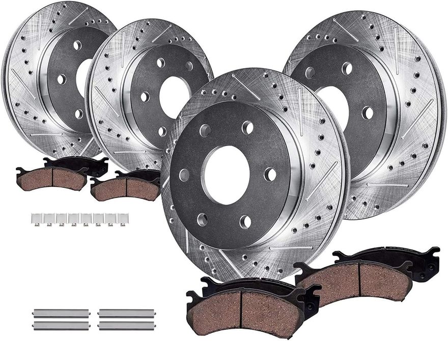 Main Image - Front Rear Rotors Brake Pads