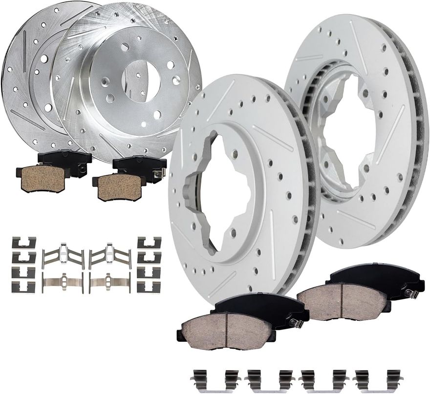 Main Image - Front Rear Rotors Brake Pads