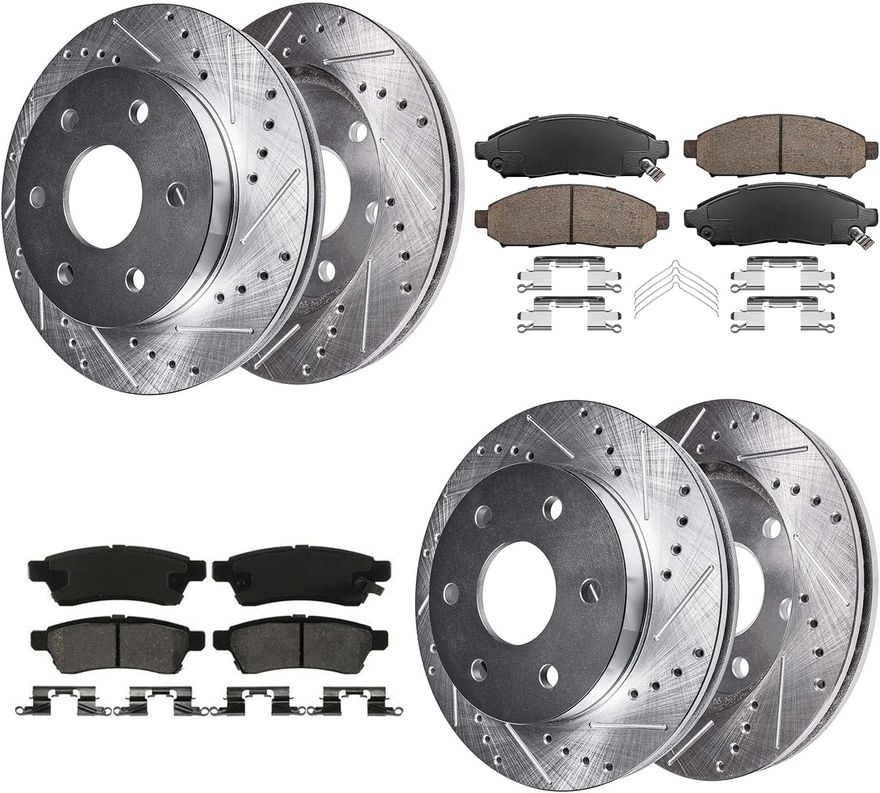 Main Image - Front Rear Rotors Brake Pads