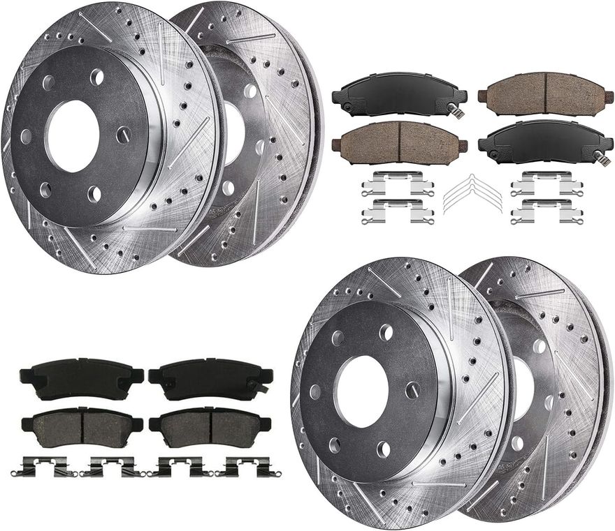 Main Image - Front Rear Rotors Brake Pads