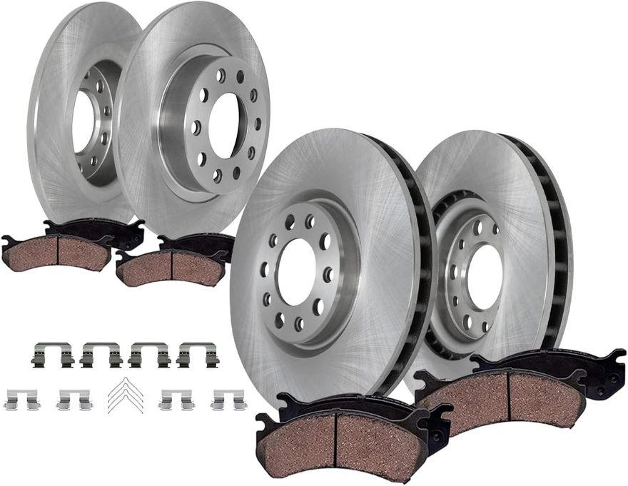 Main Image - Front & Rear Rotors Brake Pads