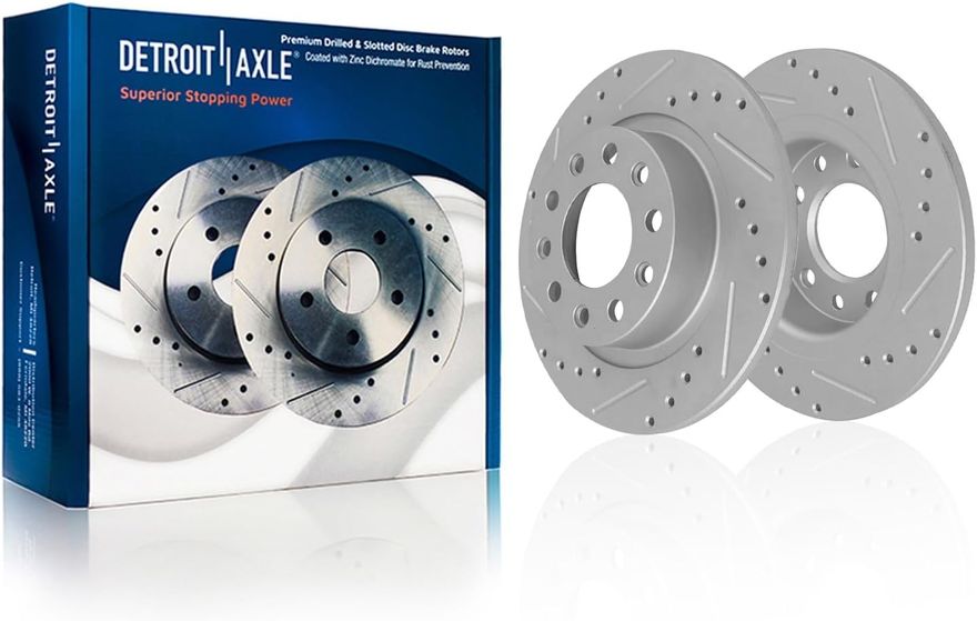 Rear Drilled Disc Brake Rotor - S-800032 x2