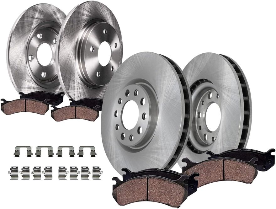 Main Image - Front & Rear Rotors Brake Pads