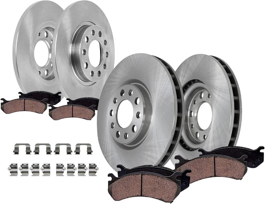 Main Image - Front & Rear Rotors Brake Pads