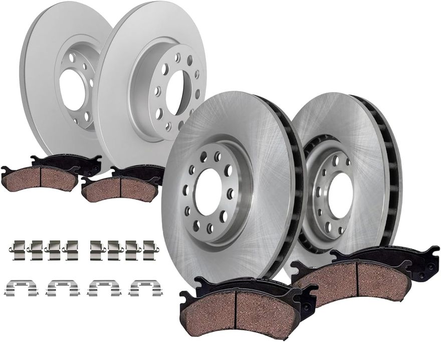 Main Image - Front & Rear Rotors Brake Pads