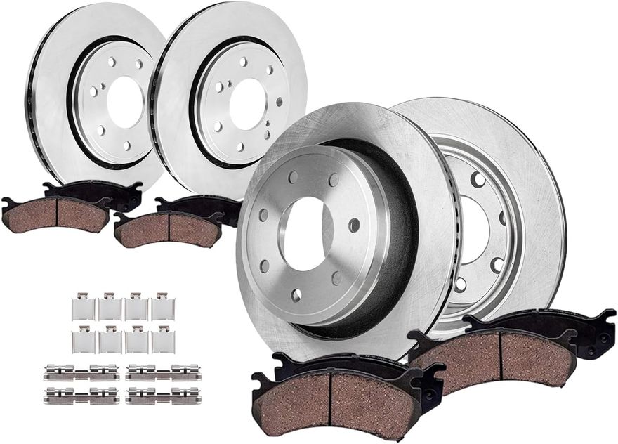 Main Image - Front & Rear Rotors Brake Pads