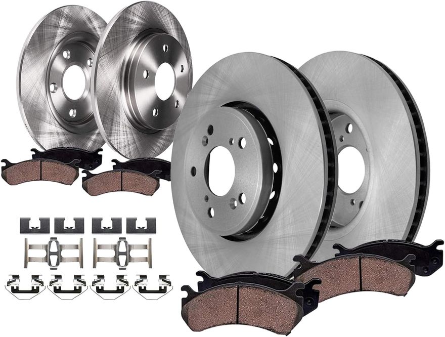 Main Image - Front & Rear Rotors Brake Pads