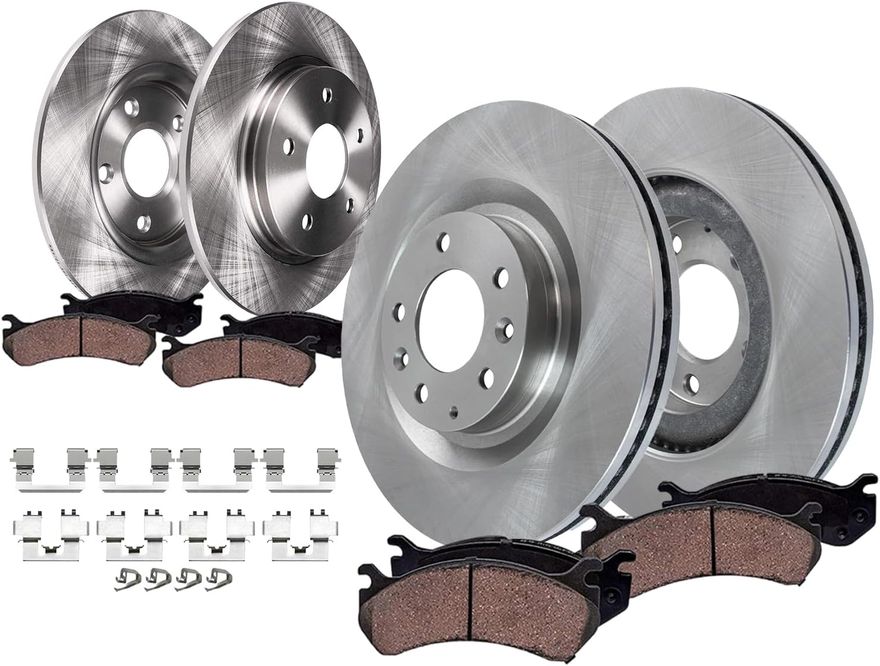 Main Image - Front & Rear Rotors Brake Pads