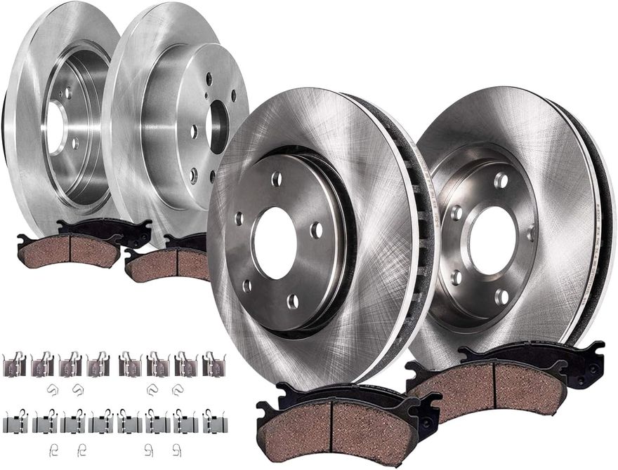 Main Image - Front & Rear Rotors Brake Pads