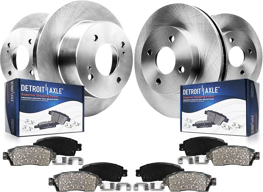 Main Image - Front & Rear Rotors Brake Pads