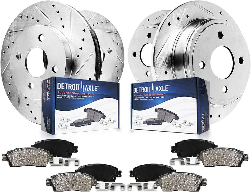 Main Image - Front & Rear Drilled Rotors Kit