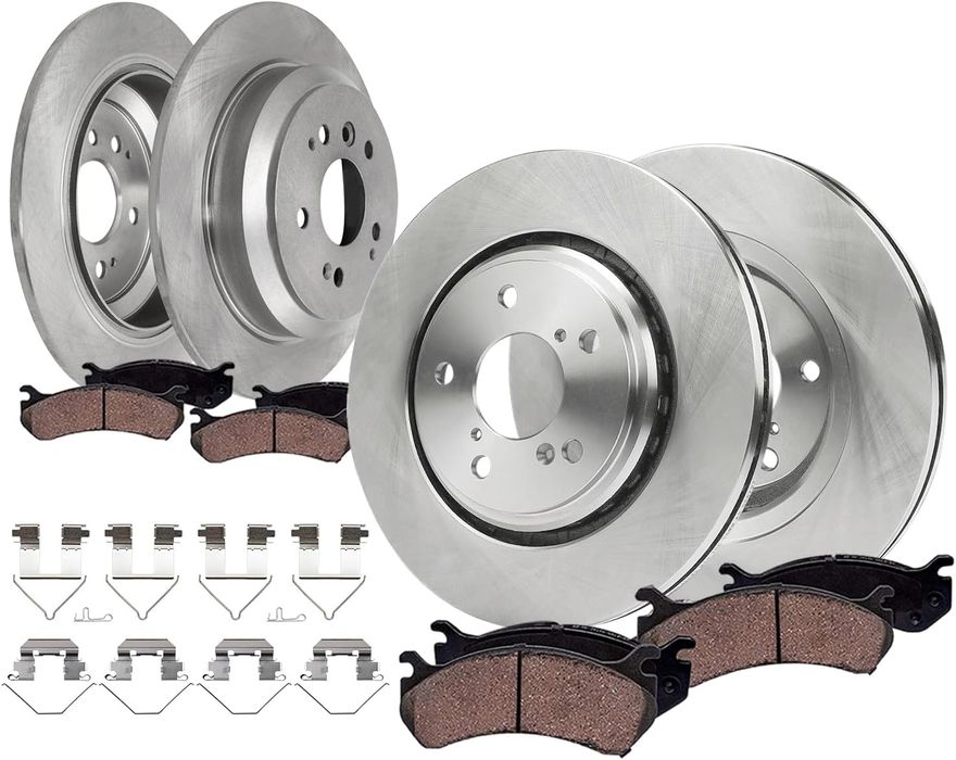 Main Image - Front & Rear Rotors Brake Pads