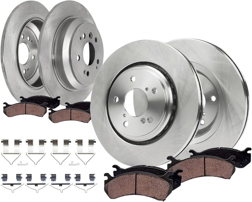 Main Image - Front & Rear Rotors Brake Pads