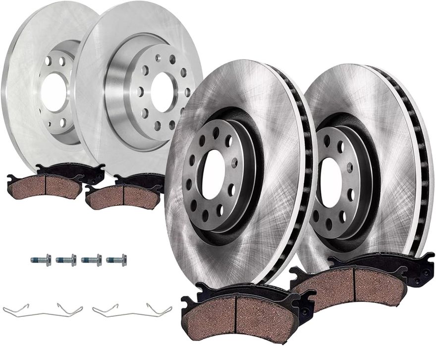 Main Image - Front & Rear Rotors Brake Pads