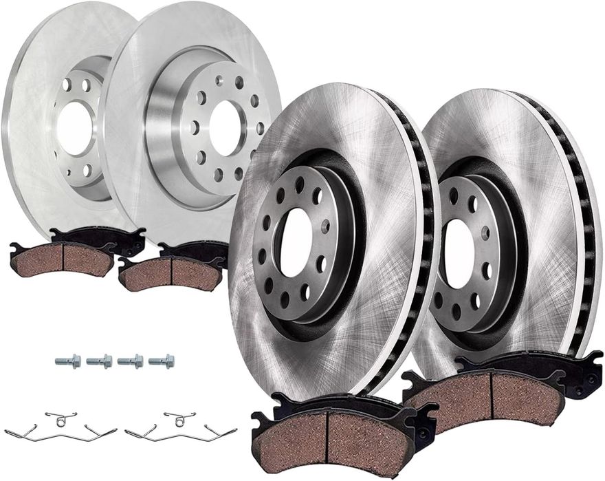 Main Image - Front & Rear Rotors Brake Pads