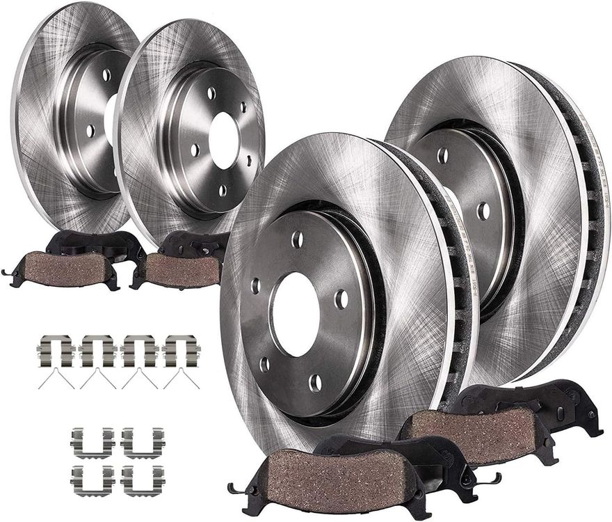 Main Image - Front & Rear Rotors Brake Pads