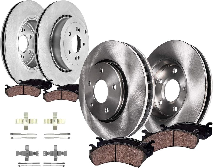 Main Image - Front Rear Rotors Brake Pads