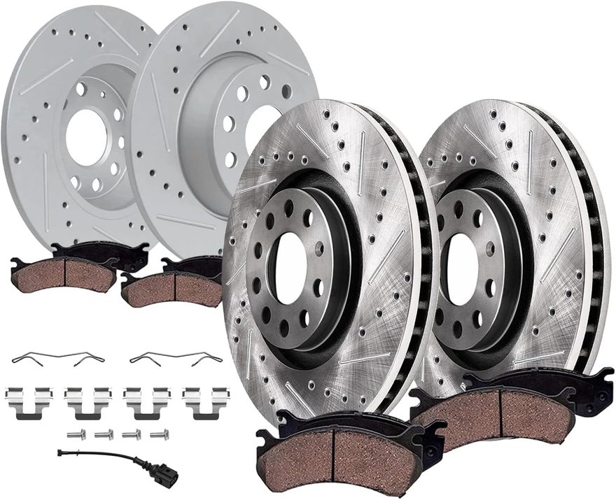 Main Image - Front Rear Rotors Brake Pads