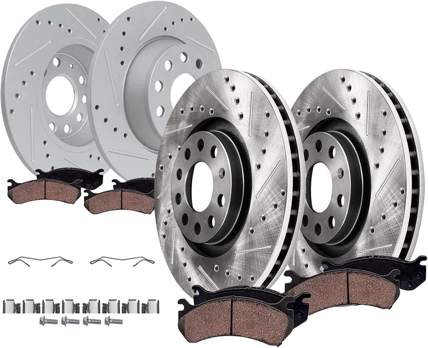 Main Image - Front Rear Rotors Brake Pads