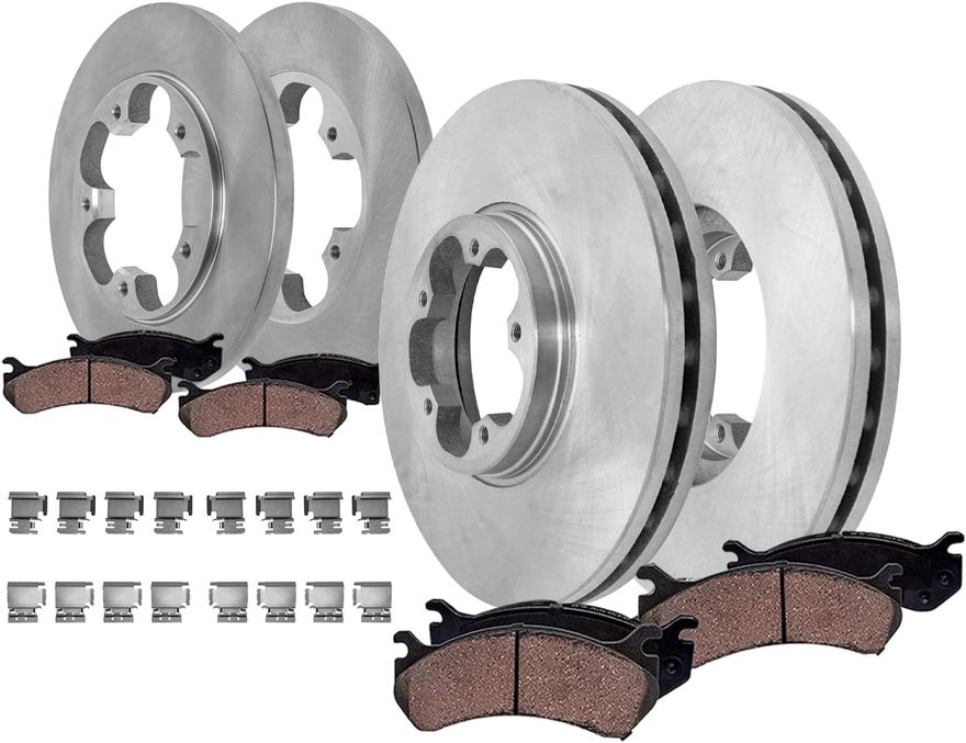 Main Image - Front & Rear Rotors Brake Pads