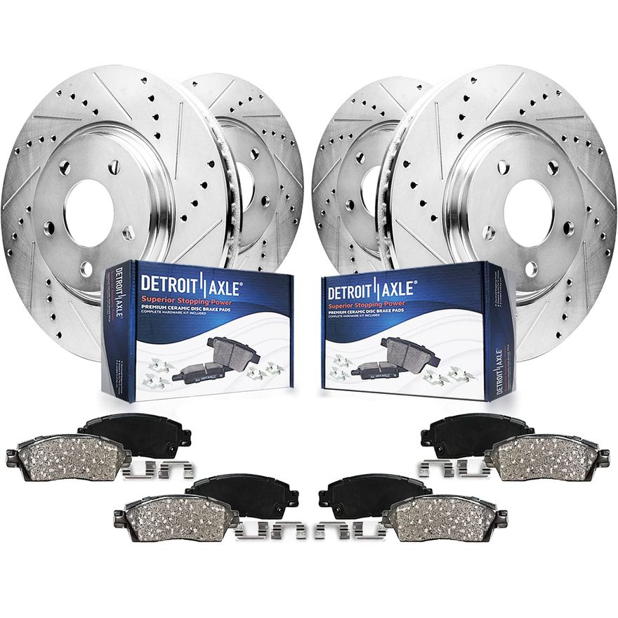 Main Image - Front & Rear Drilled Rotors Kit