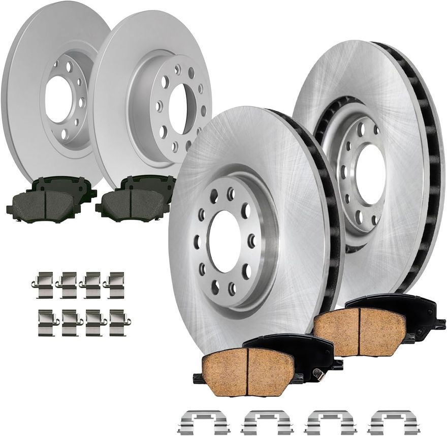 Main Image - Front & Rear Rotors Brake Pads