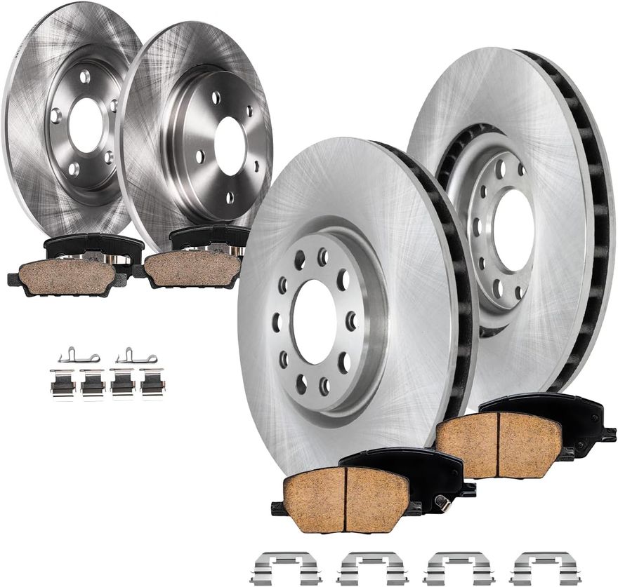 Main Image - Front & Rear Rotors Brake Pads