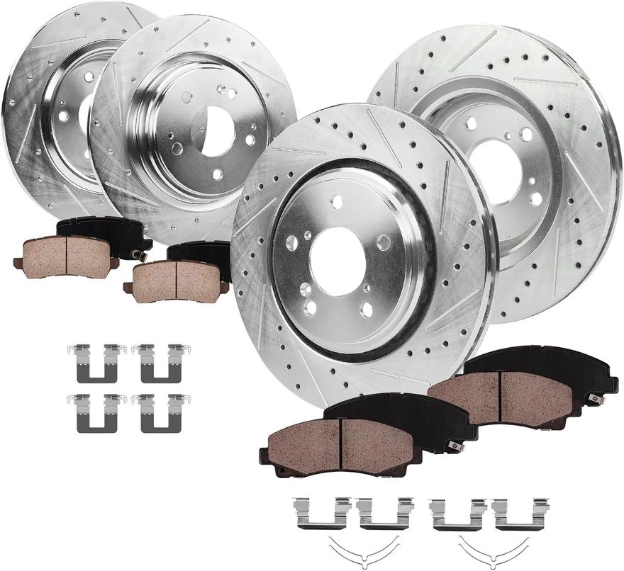 Main Image - Front Rear Rotors Brake Pads