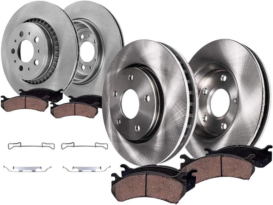 Main Image - Front Rear Rotors Brake Pads