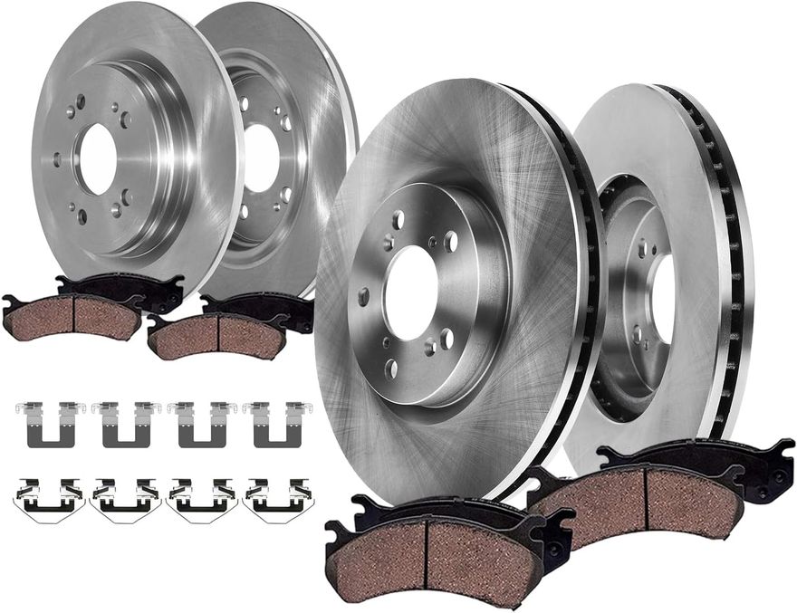 Main Image - Front & Rear Rotors Brake Pads