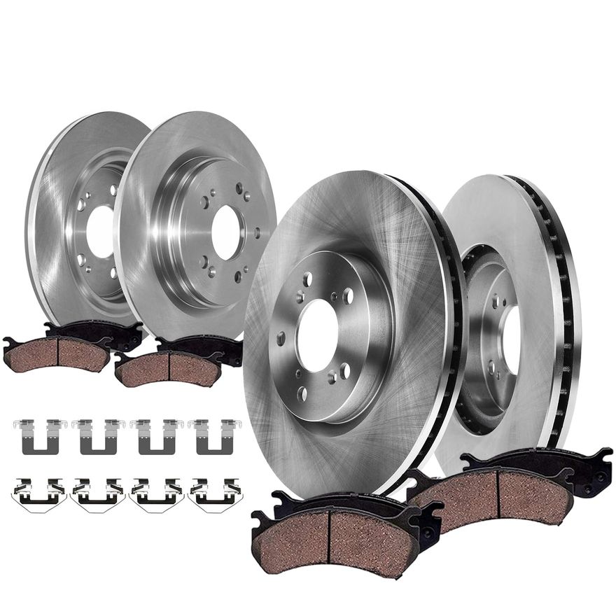 Main Image - Front & Rear Rotors Brake Pads