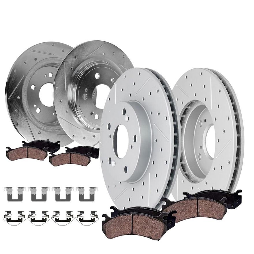 Main Image - Front & Rear Drilled Rotors Kit