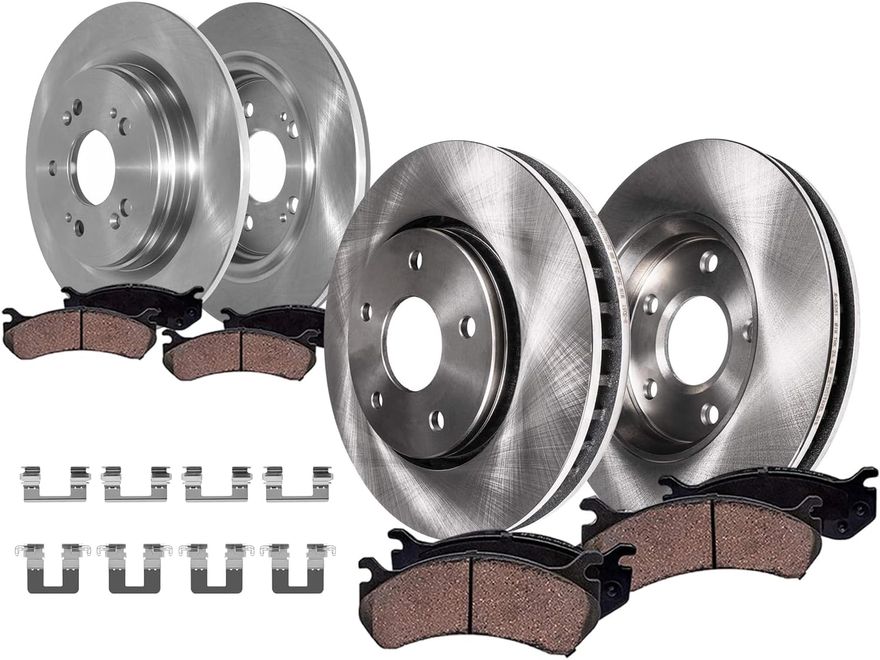 Main Image - Front & Rear Rotors Brake Pads