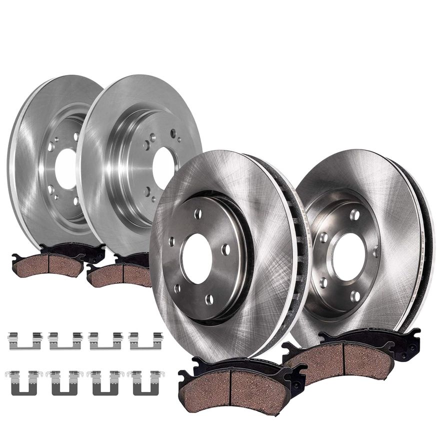 Main Image - Front & Rear Rotors Brake Pads