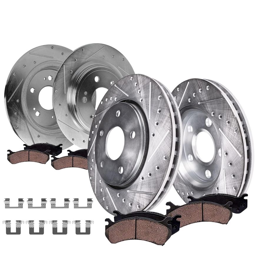Main Image - Front & Rear Drilled Rotors Kit