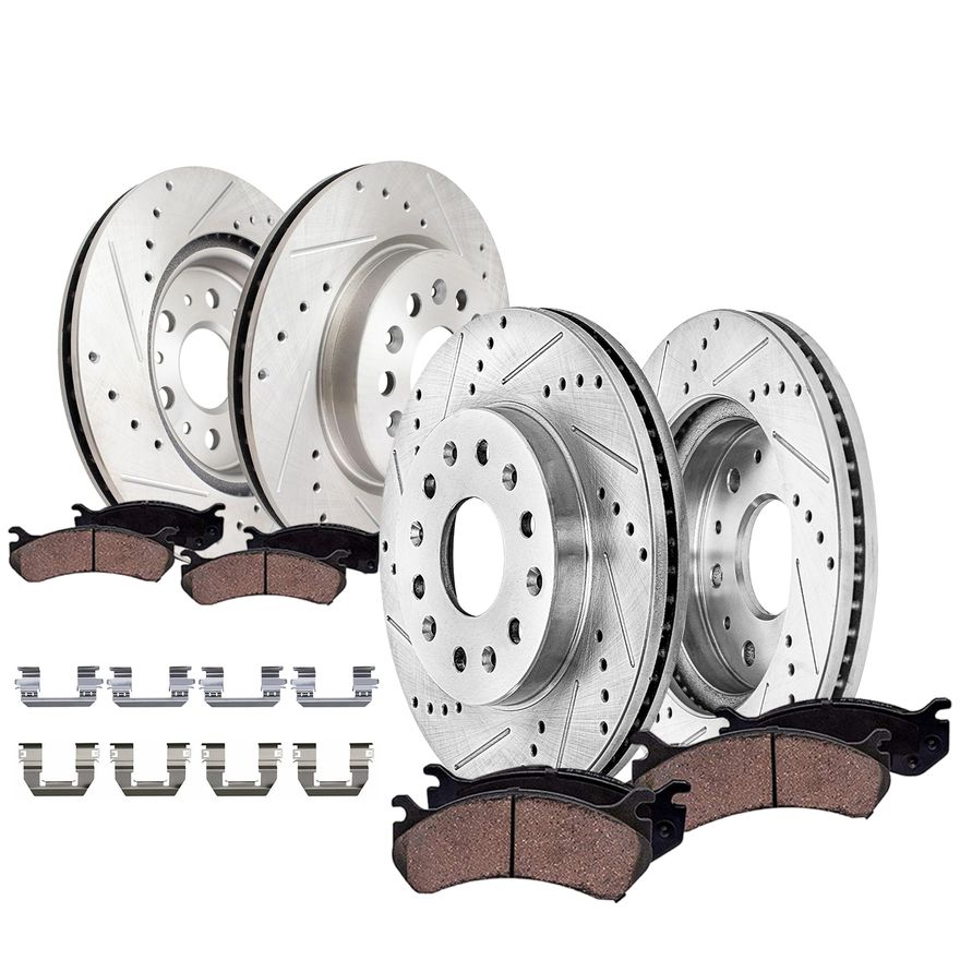 Main Image - Front Rear Rotors Brake Pads