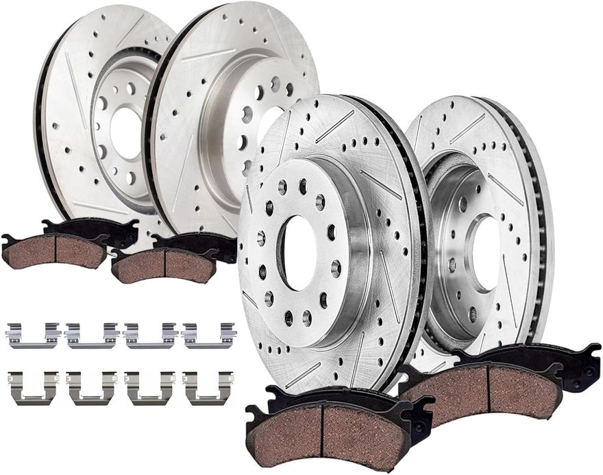 Main Image - Front Rear Rotors Brake Pads