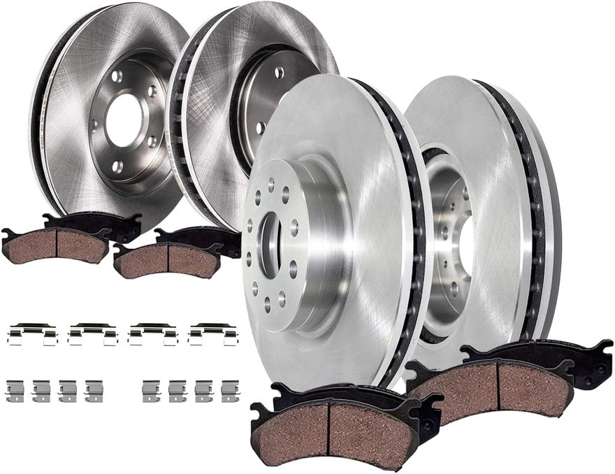 Main Image - Front Rear Rotors Brake Pads