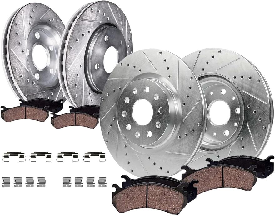 Main Image - Front Rear Rotors Brake Pads