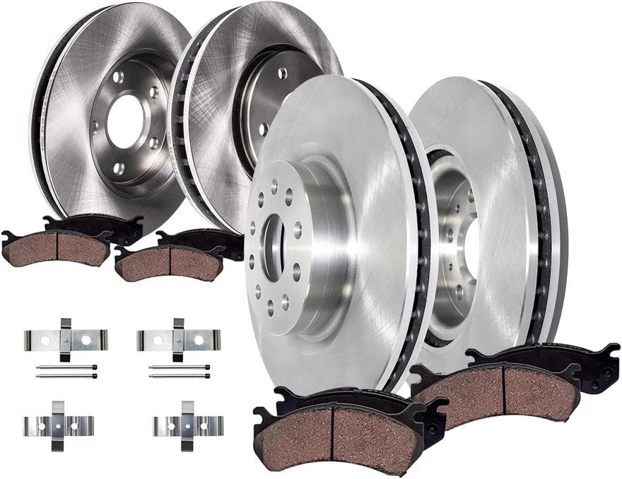 Main Image - Front Rear Rotors Brake Pads