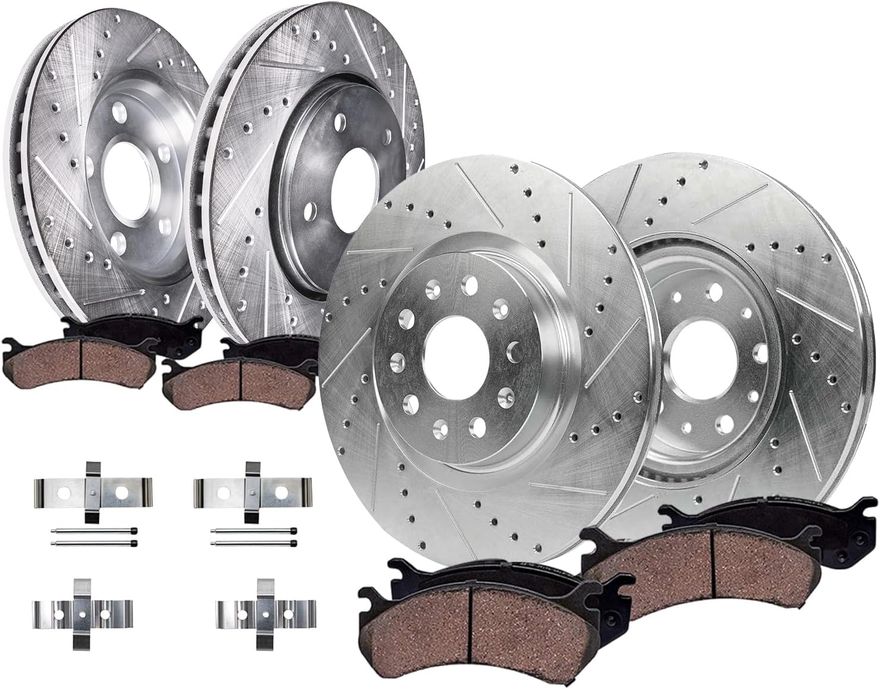 Main Image - Front Rear Rotors Brake Pads