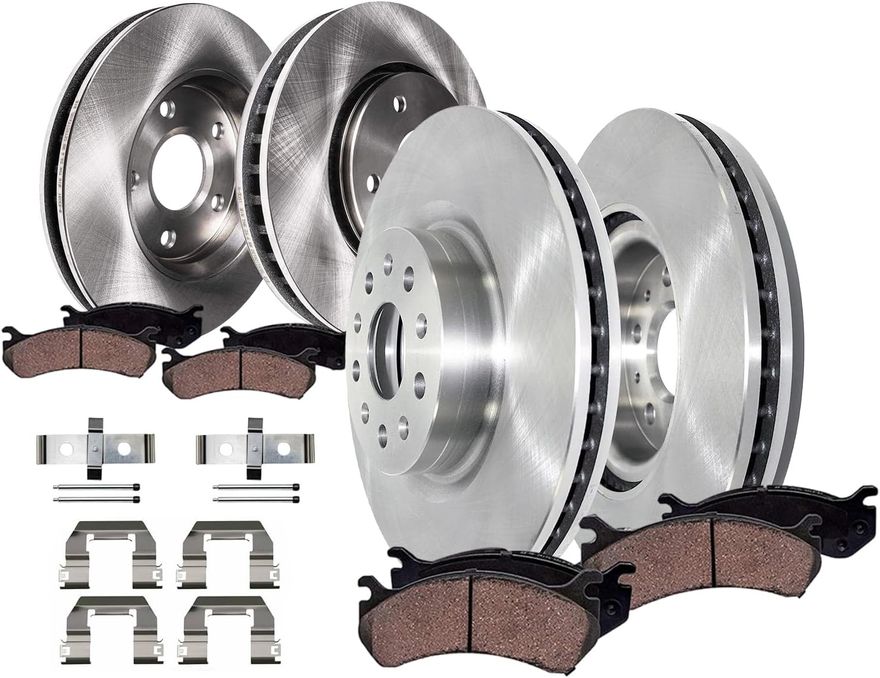 Main Image - Front Rear Rotors Brake Pads