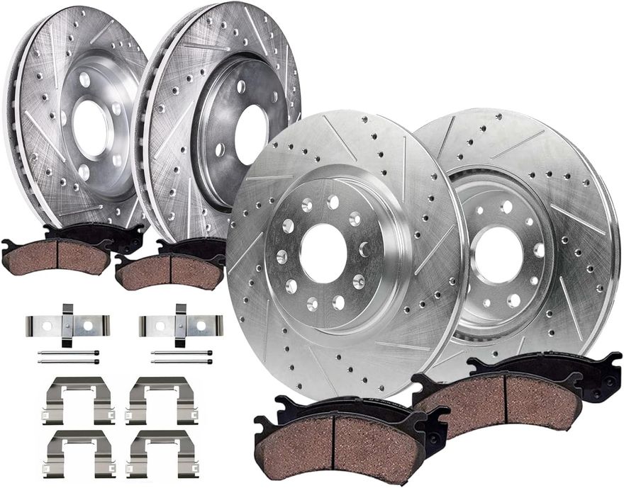 Main Image - Front Rear Rotors Brake Pads