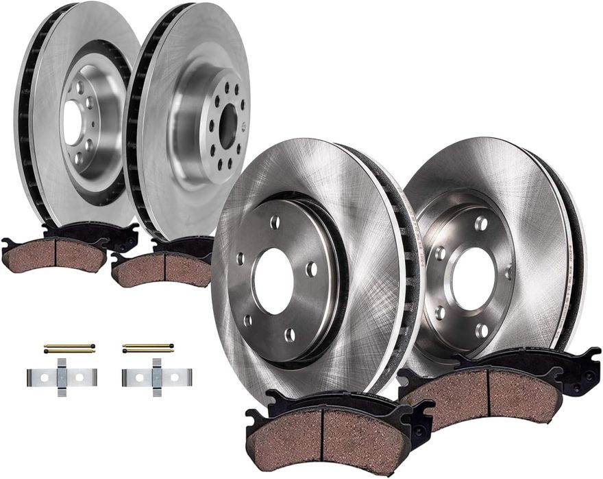 Main Image - Front Rear Rotors Brake Pads