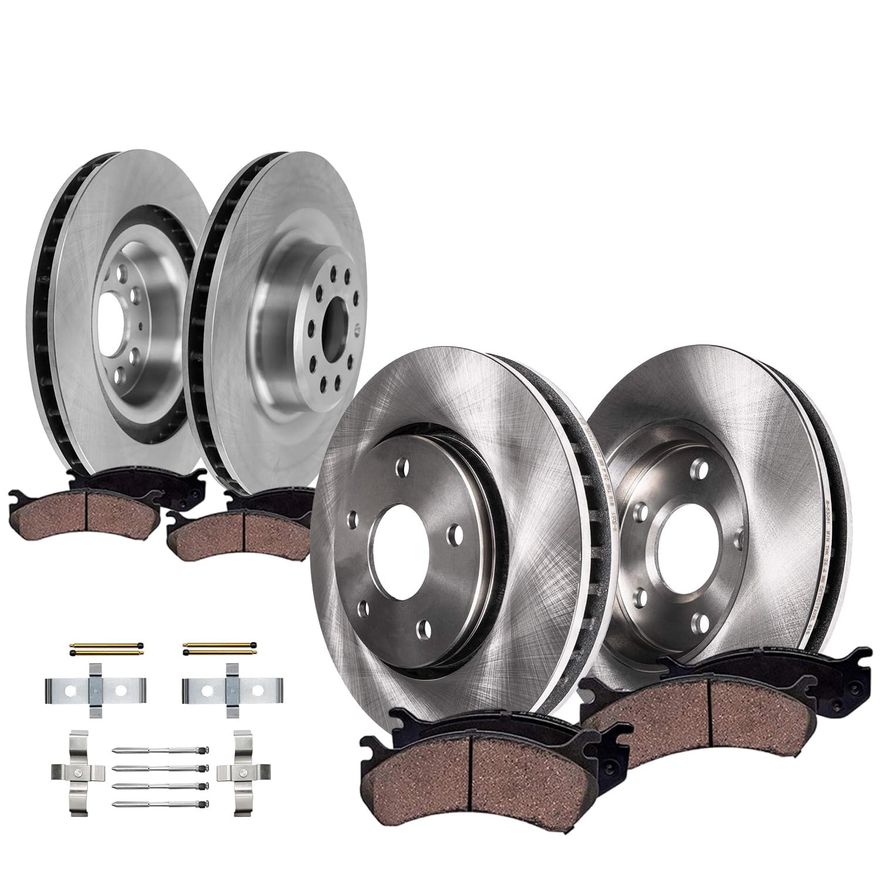 Main Image - Front Rear Rotors Brake Pads